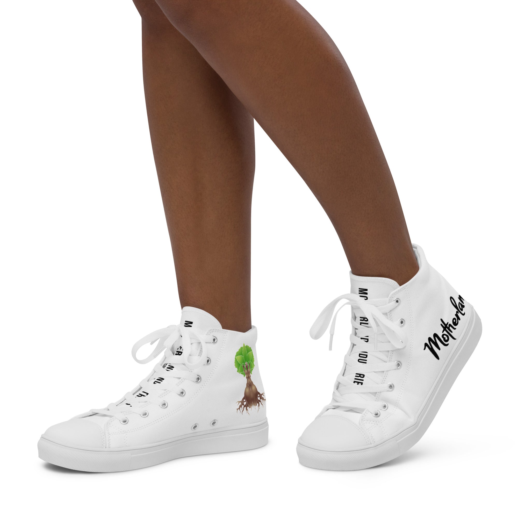 Women's high top canvas shoes — Flow Tribe