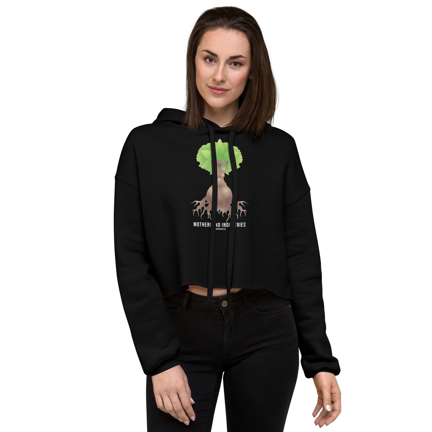 Signature Logo Crop Hoodie